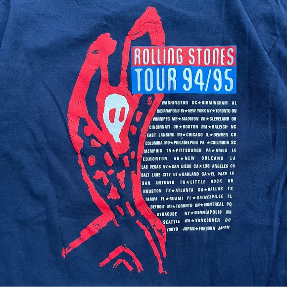 vintage 1994 rolling stones voodoo lounge band tee - Picture 7 of 7